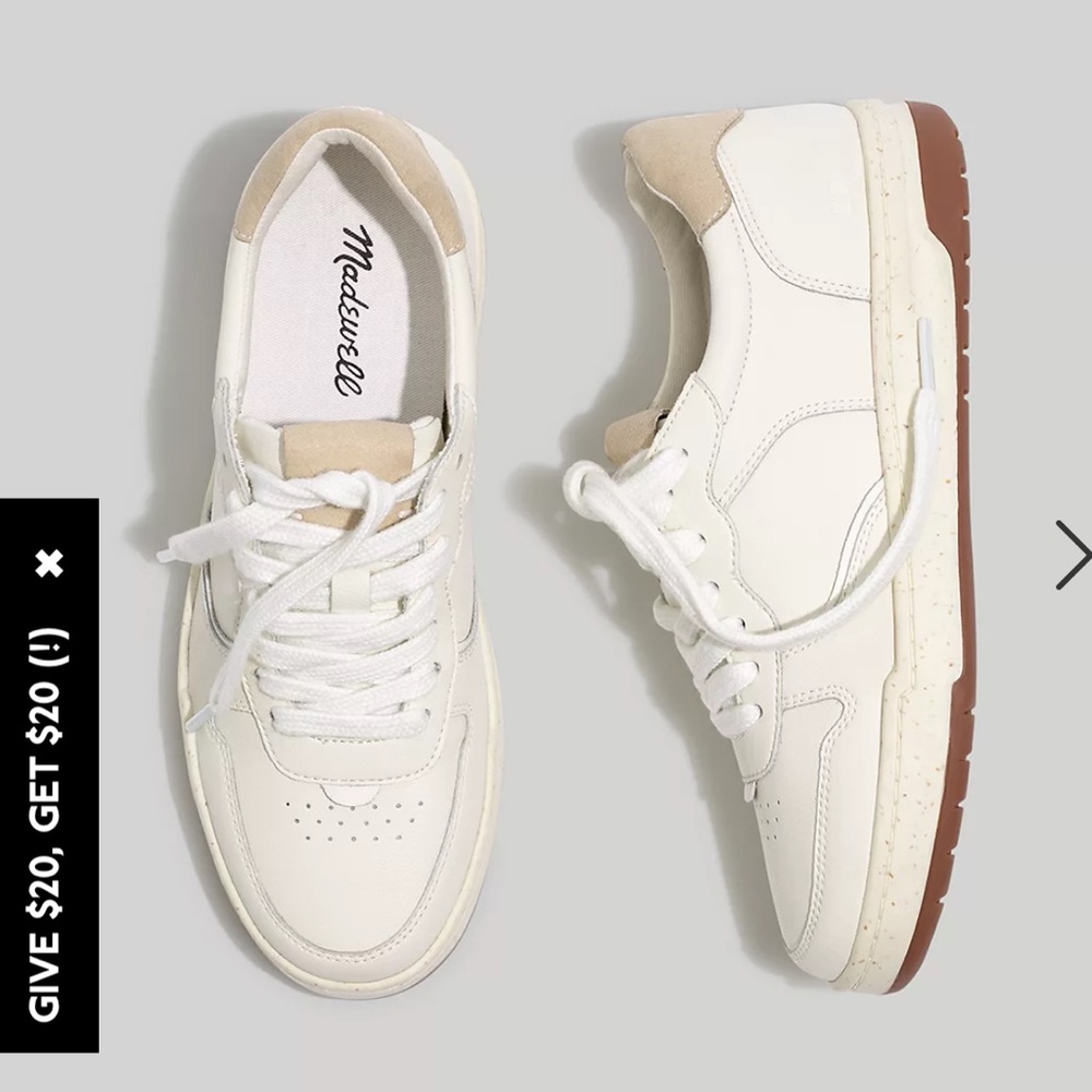 Lightly worn madewell court sneaker